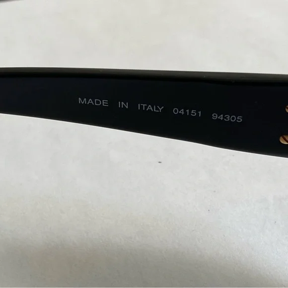 Chanel Black Sunglasses with Gold CC logo Accents - Picture 3 of 8